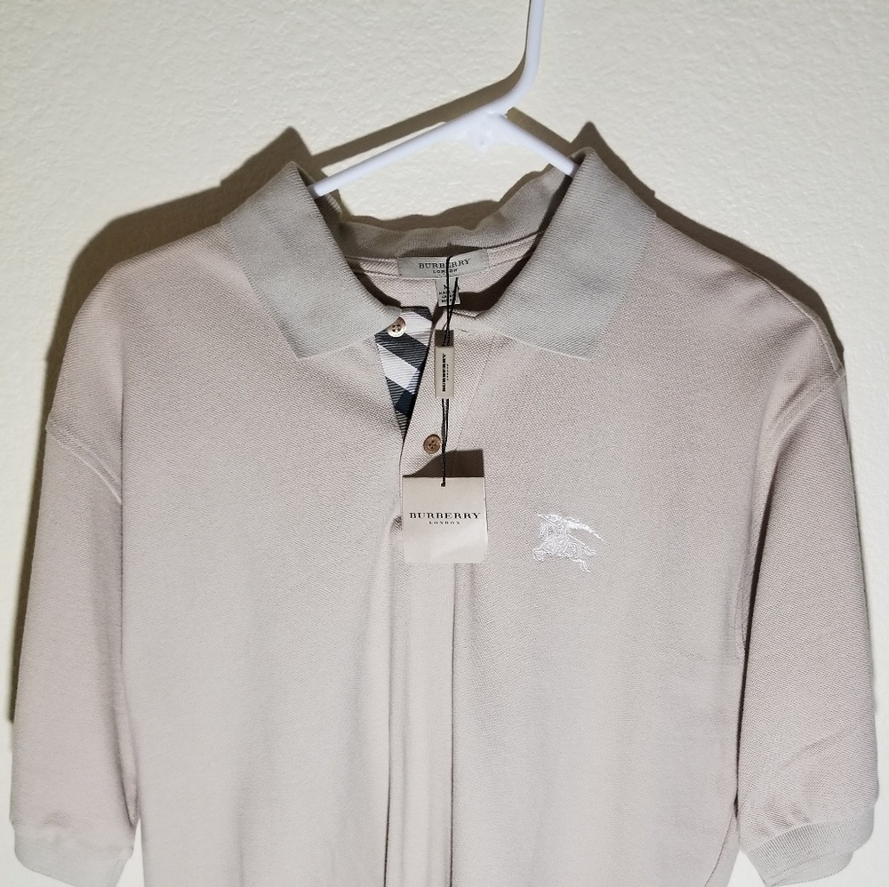 Burberry mens polo shirt